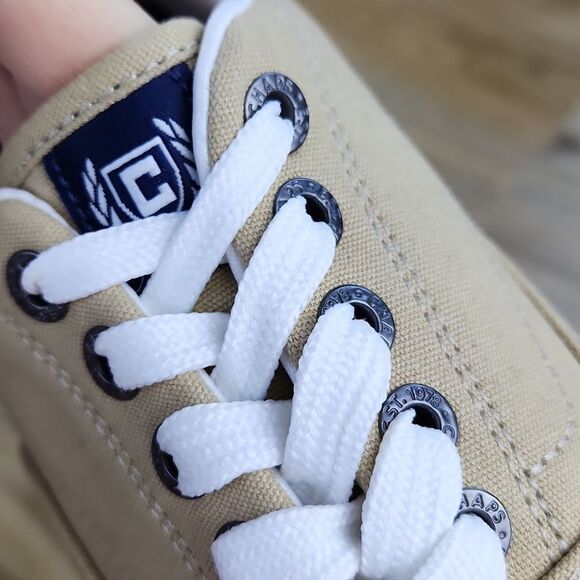 🔹️NWT Chaps Tan Chase Canvas Lace-up Sneakers Men's 8 - Picture 8 of 11